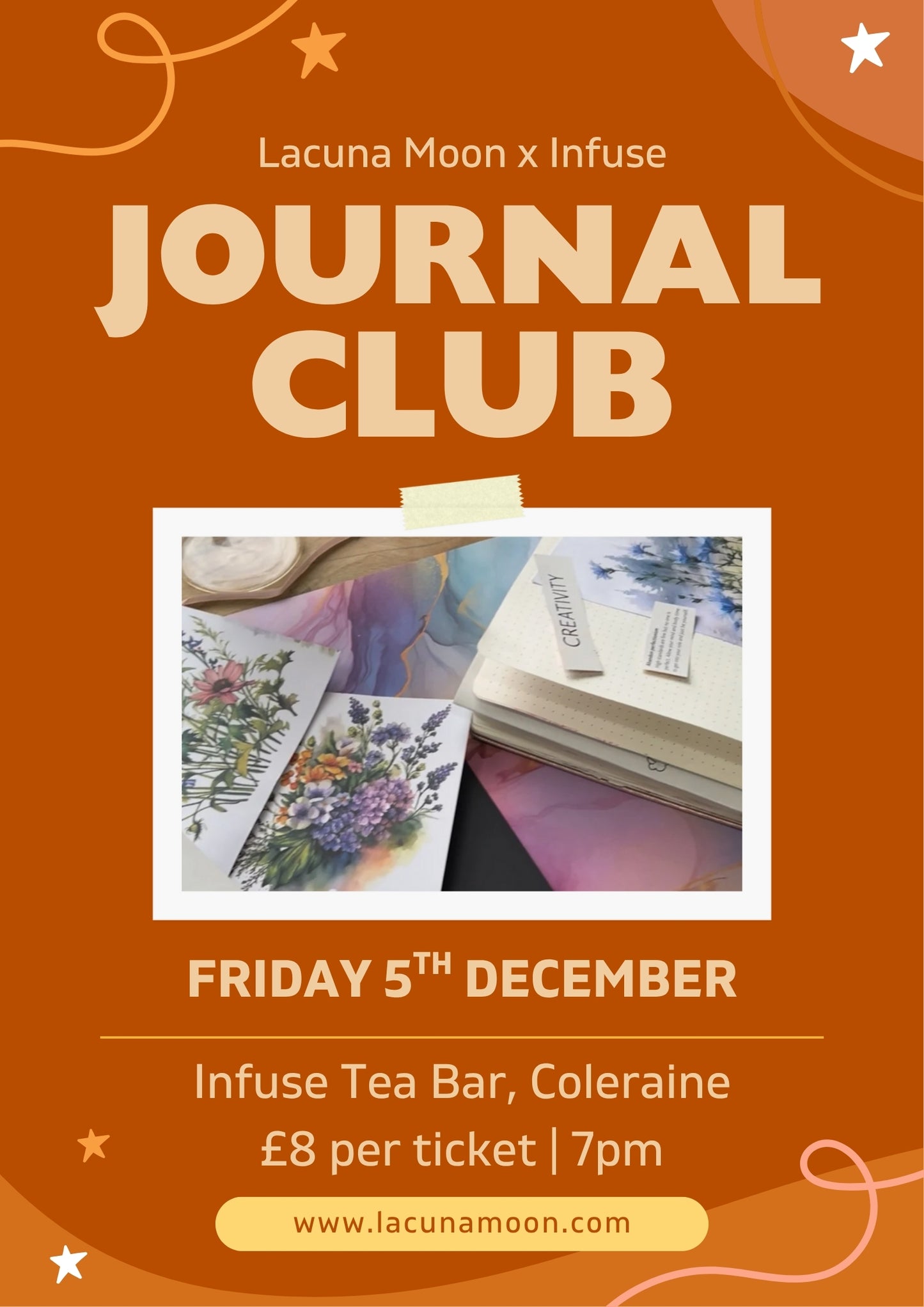 Journal Workshop at Infuse Tea Bar - Friday December 5th