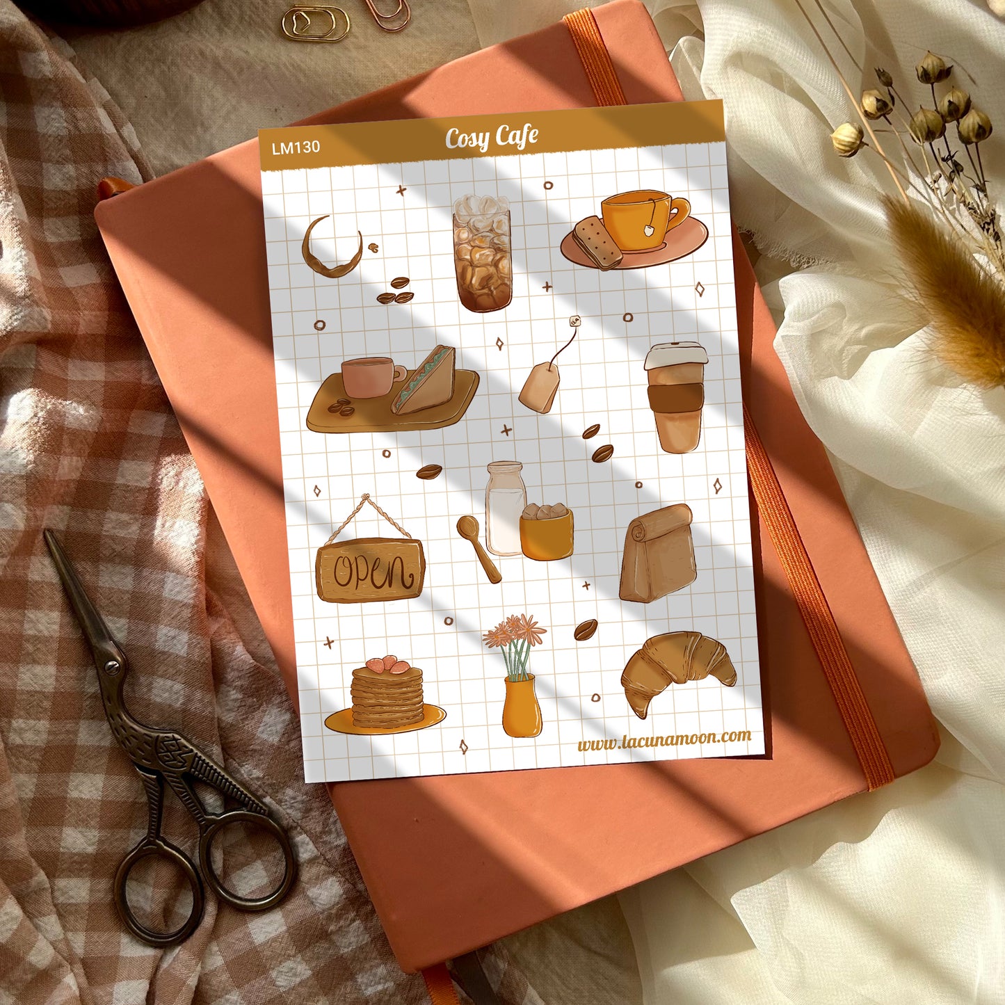 Cosy Cafe Sticker Sheet
