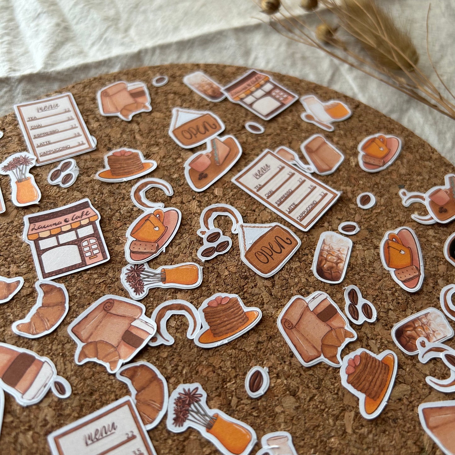 Cosy Cafe Sticker Flakes