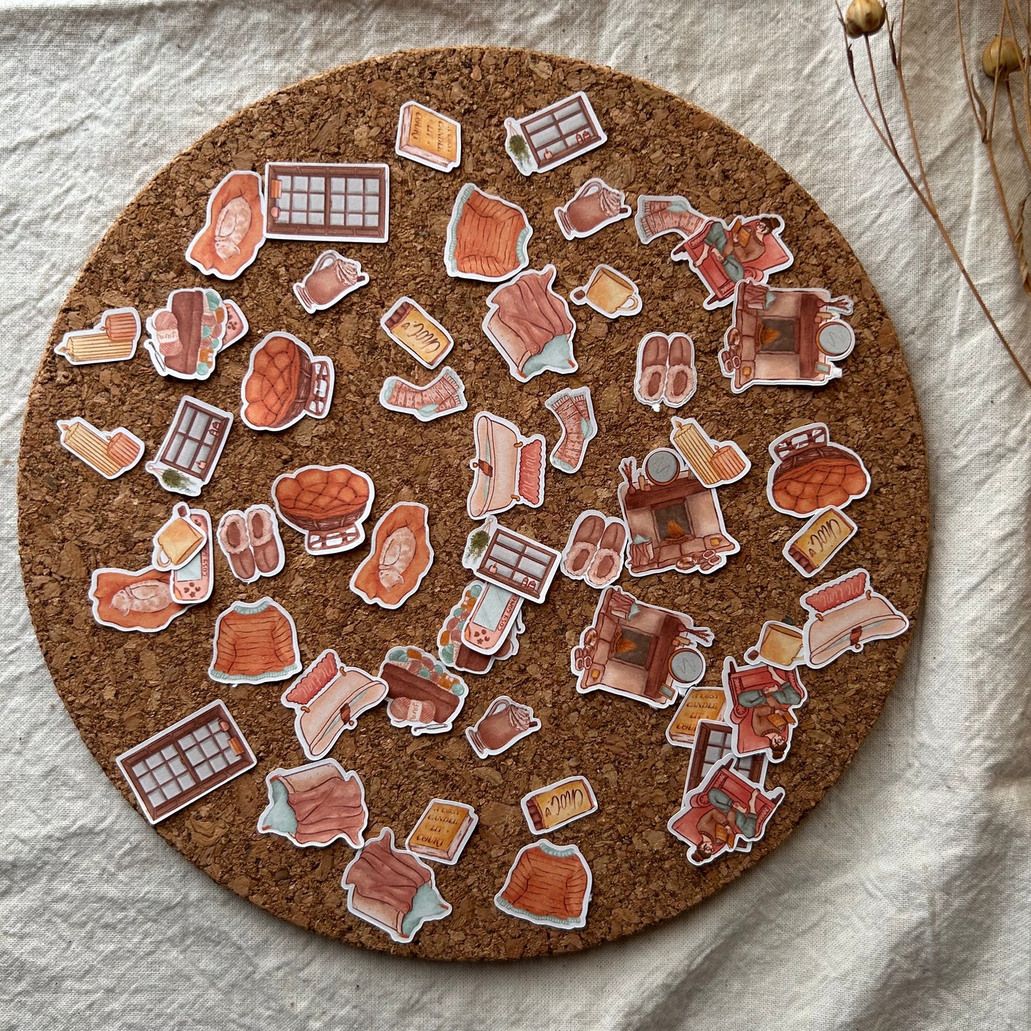 Stay Cosy Sticker Flakes