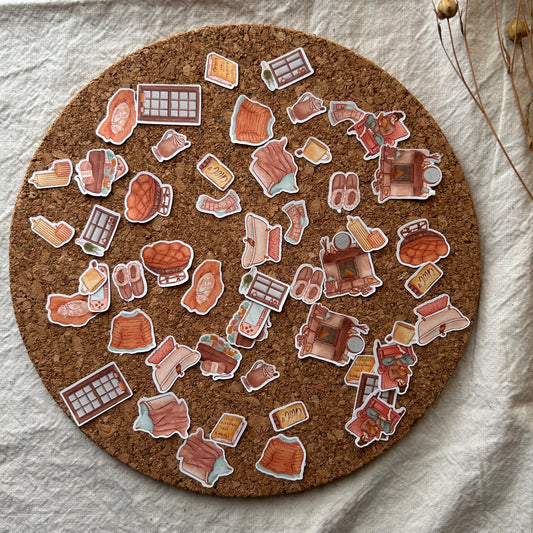 Stay Cosy Sticker Flakes