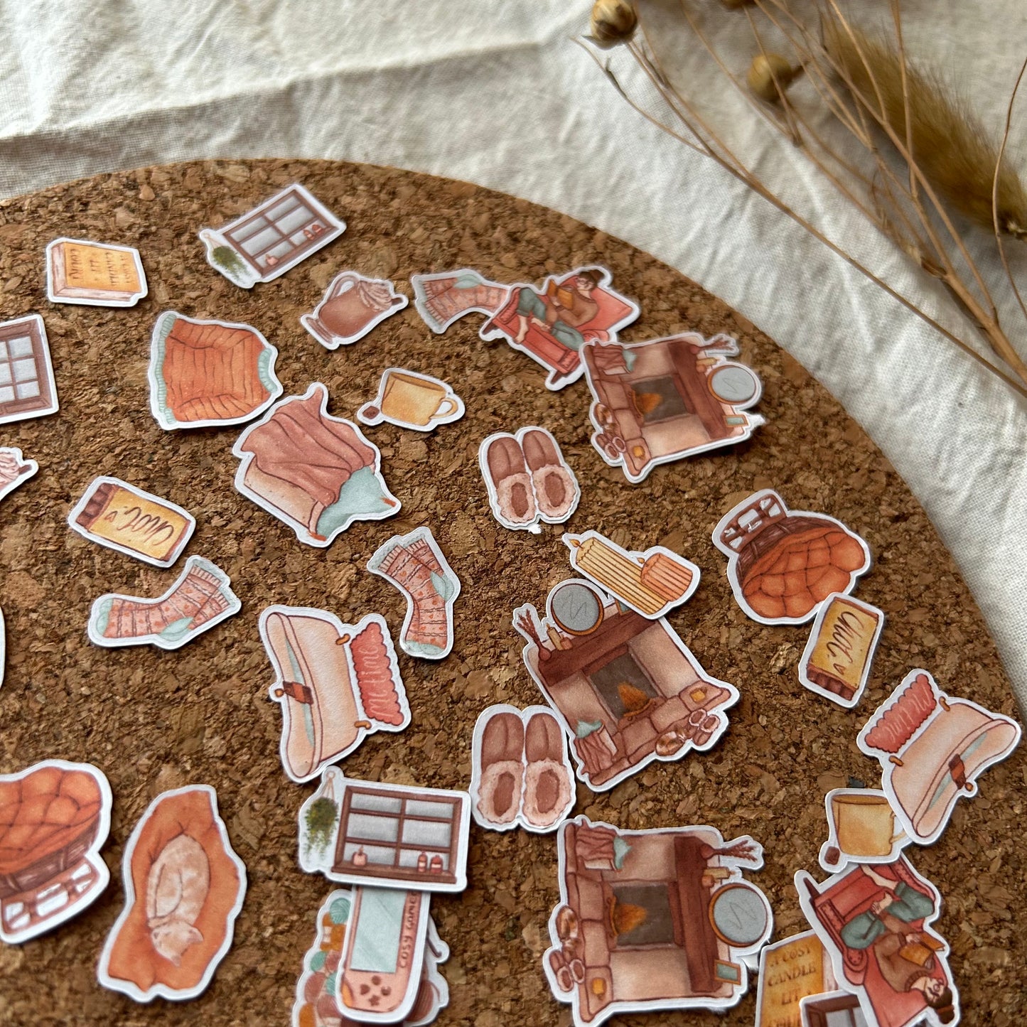 Stay Cosy Sticker Flakes