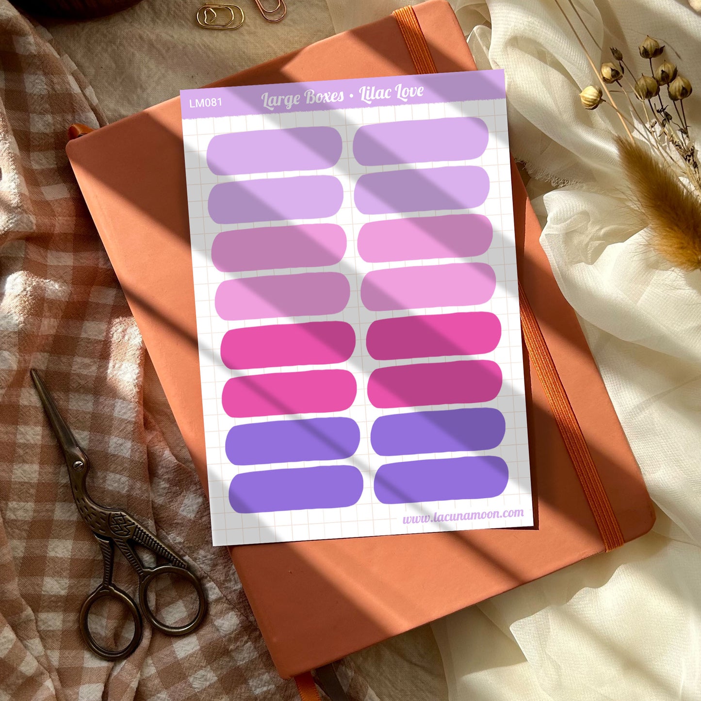 Journal Sticker Sheet Kit | Lilac Love | Eharts