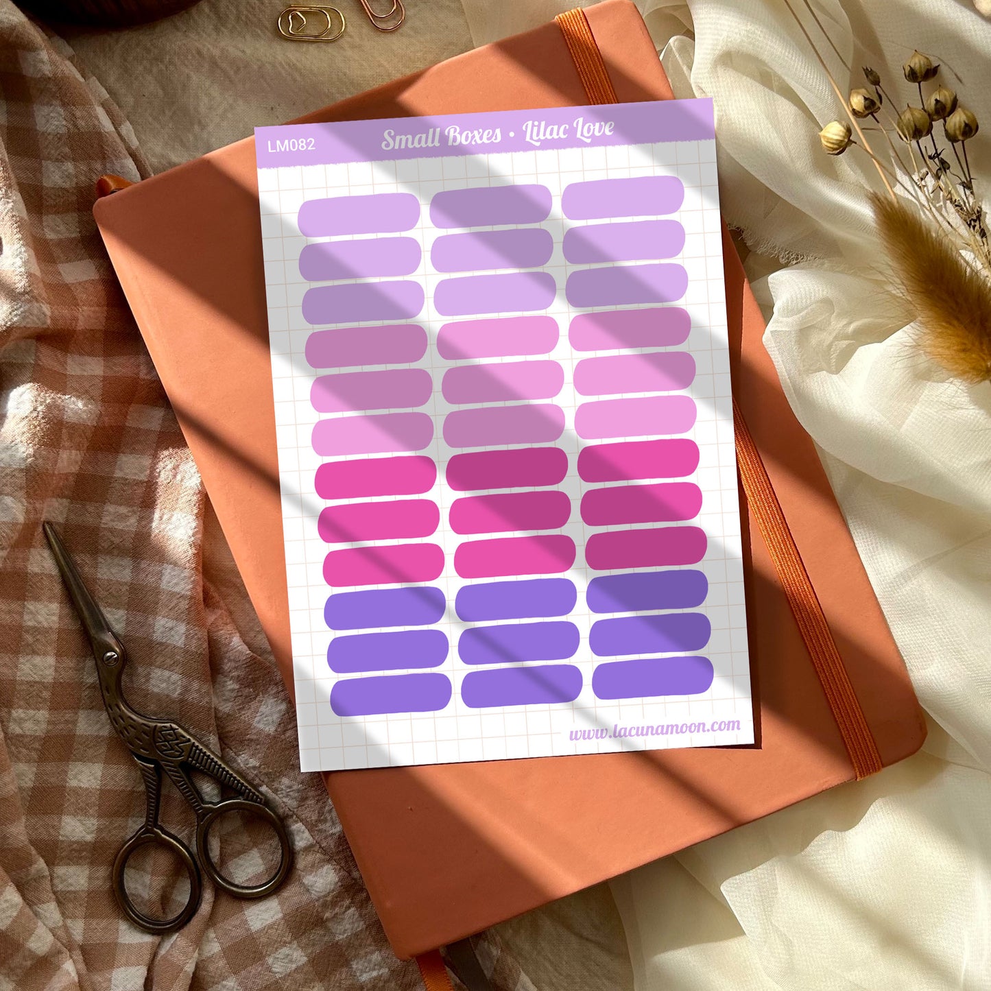 Journal Sticker Sheet Kit | Lilac Love | Eharts