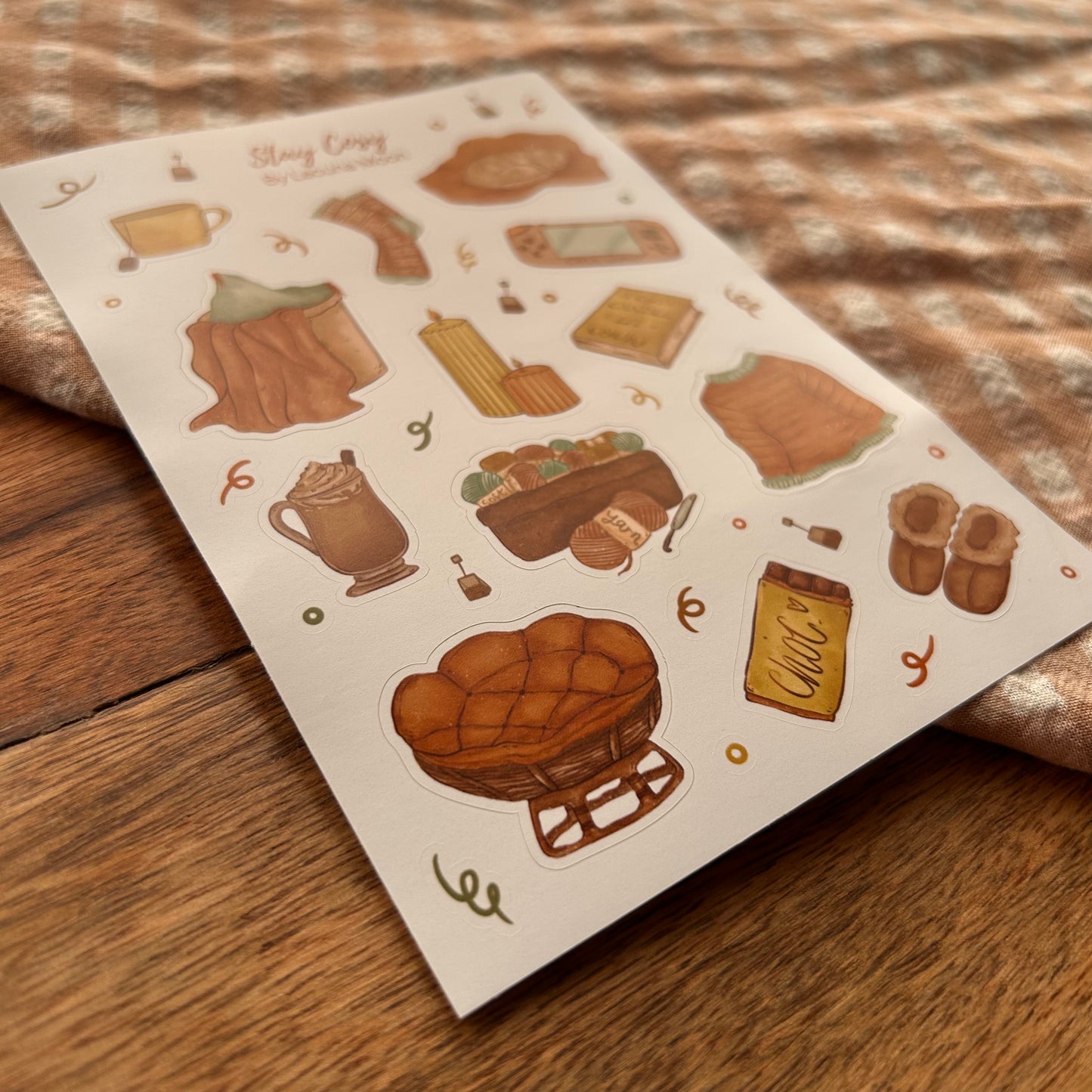 Stay Cosy Sticker Sheet A6