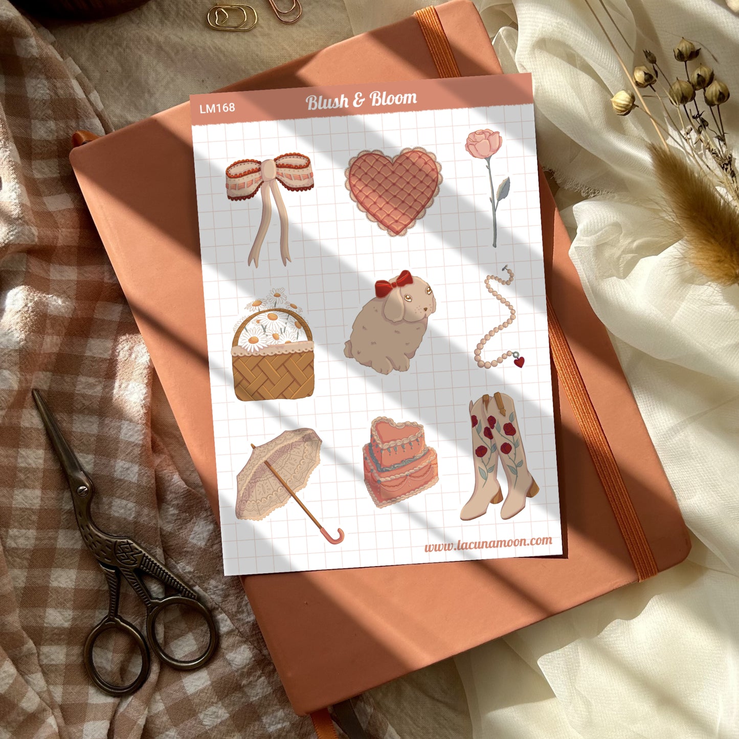 Blush & Bloom Boots Deco Sticker Sheet