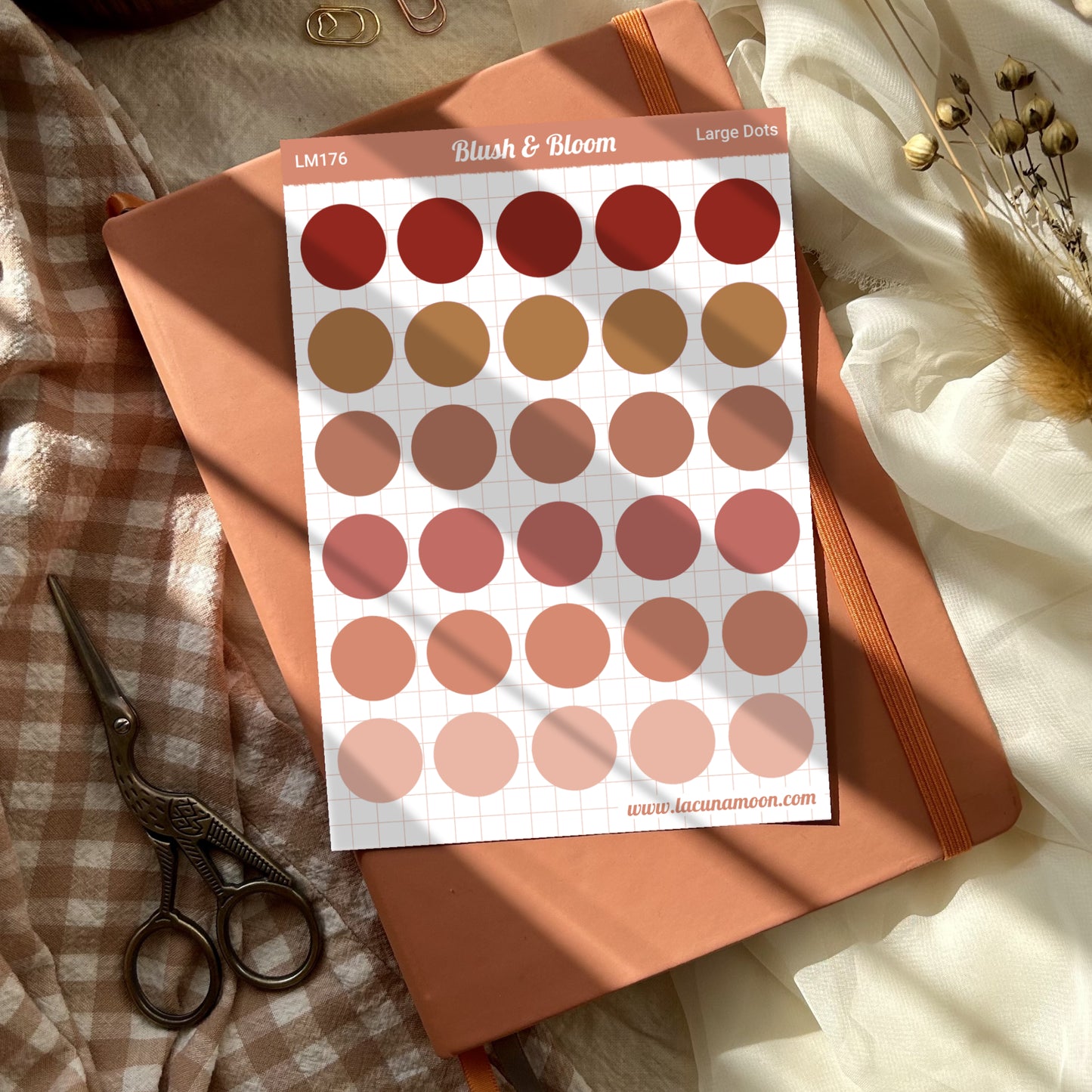 Blush & Bloom Large Dots Sticker Sheet