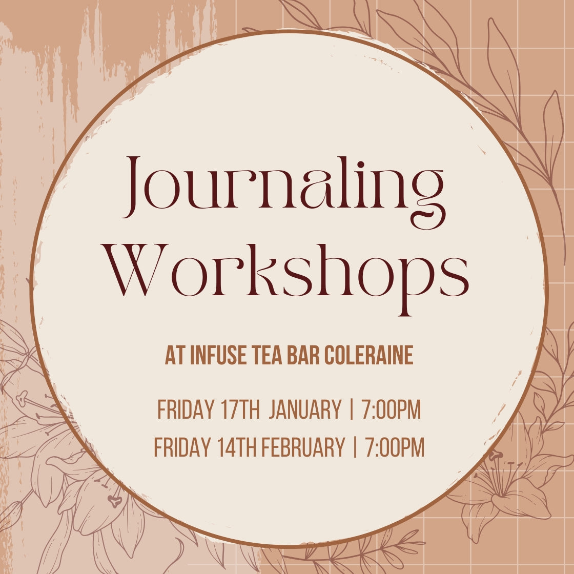 Journal Workshop - Infuse Tea Bar - February 14th 2025