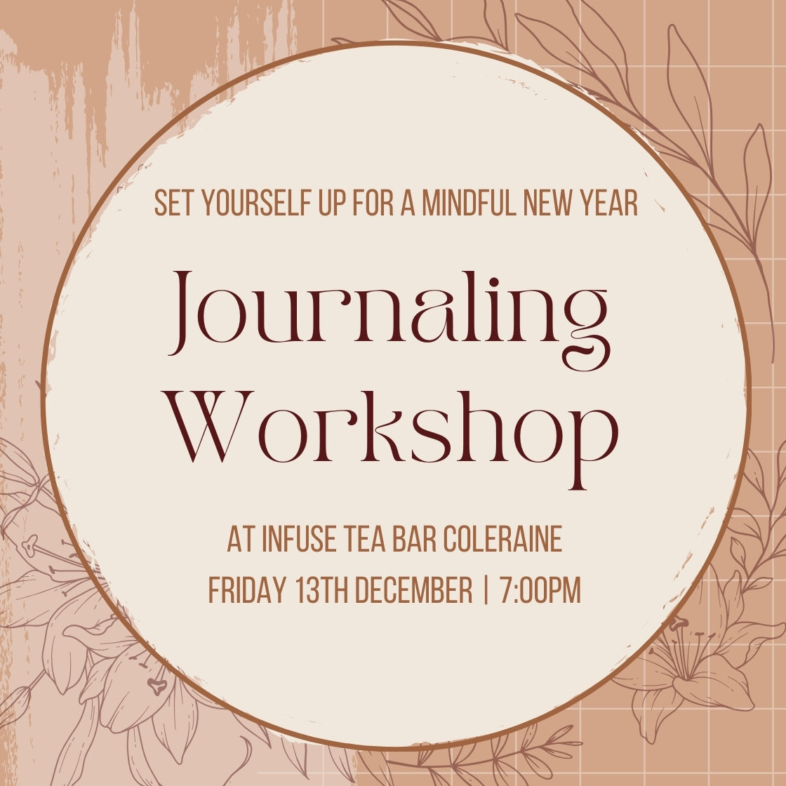 Journal Workshop - Infuse Tea Bar - December 13th 2024