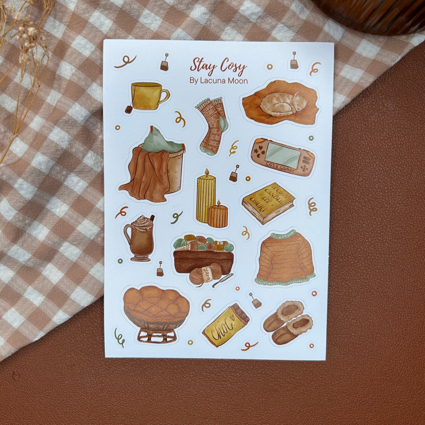 Stay Cosy Sticker Sheet A6