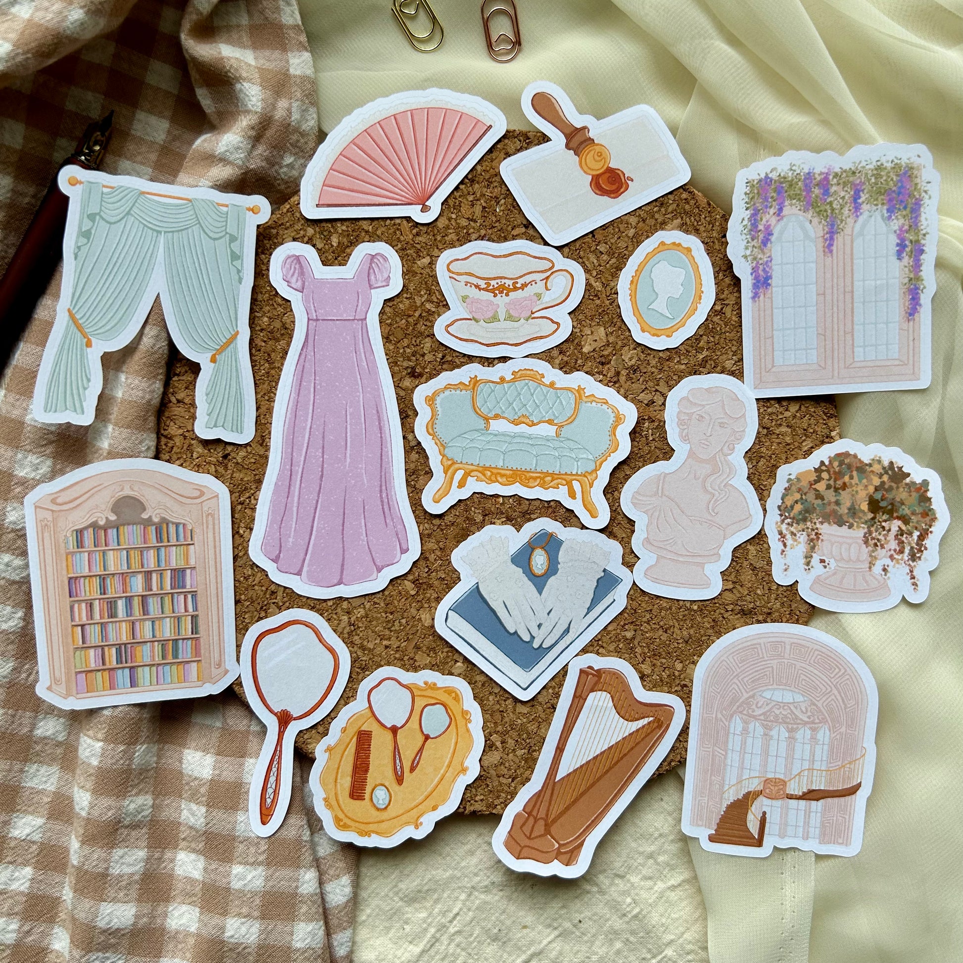 Regency themed sticker pack