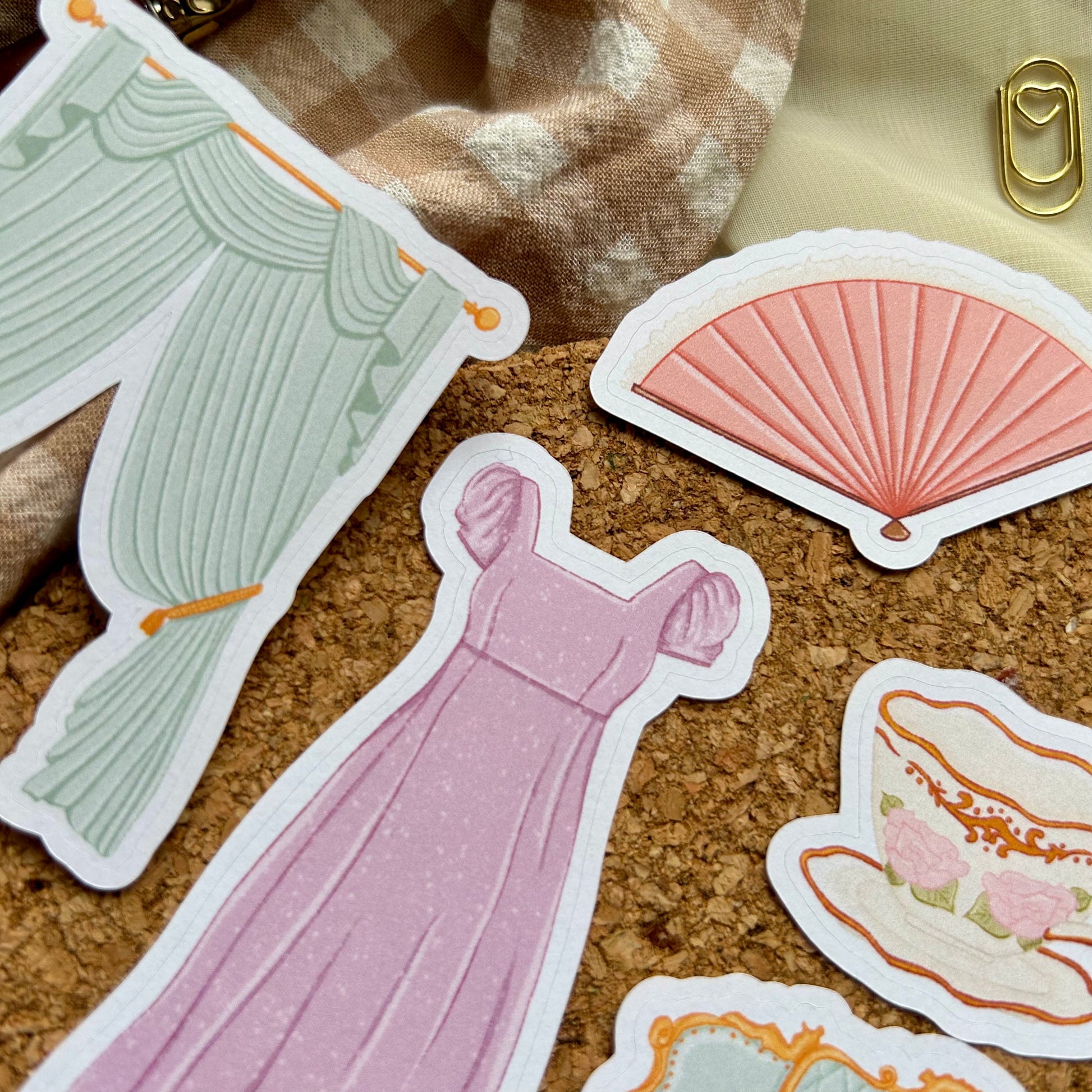 Regency themed sticker pack