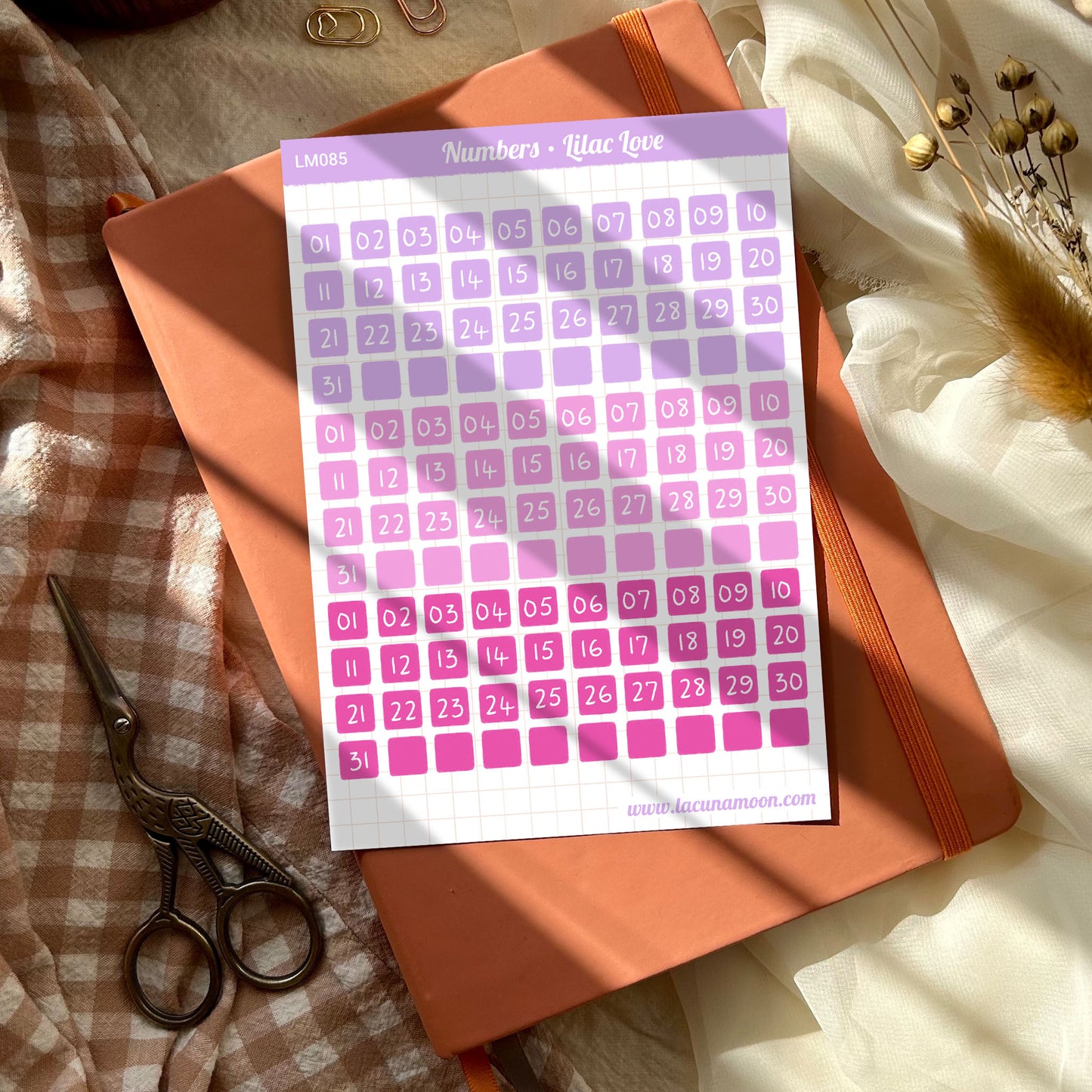 Journal Sticker Sheet Kit | Lilac Love | Eharts