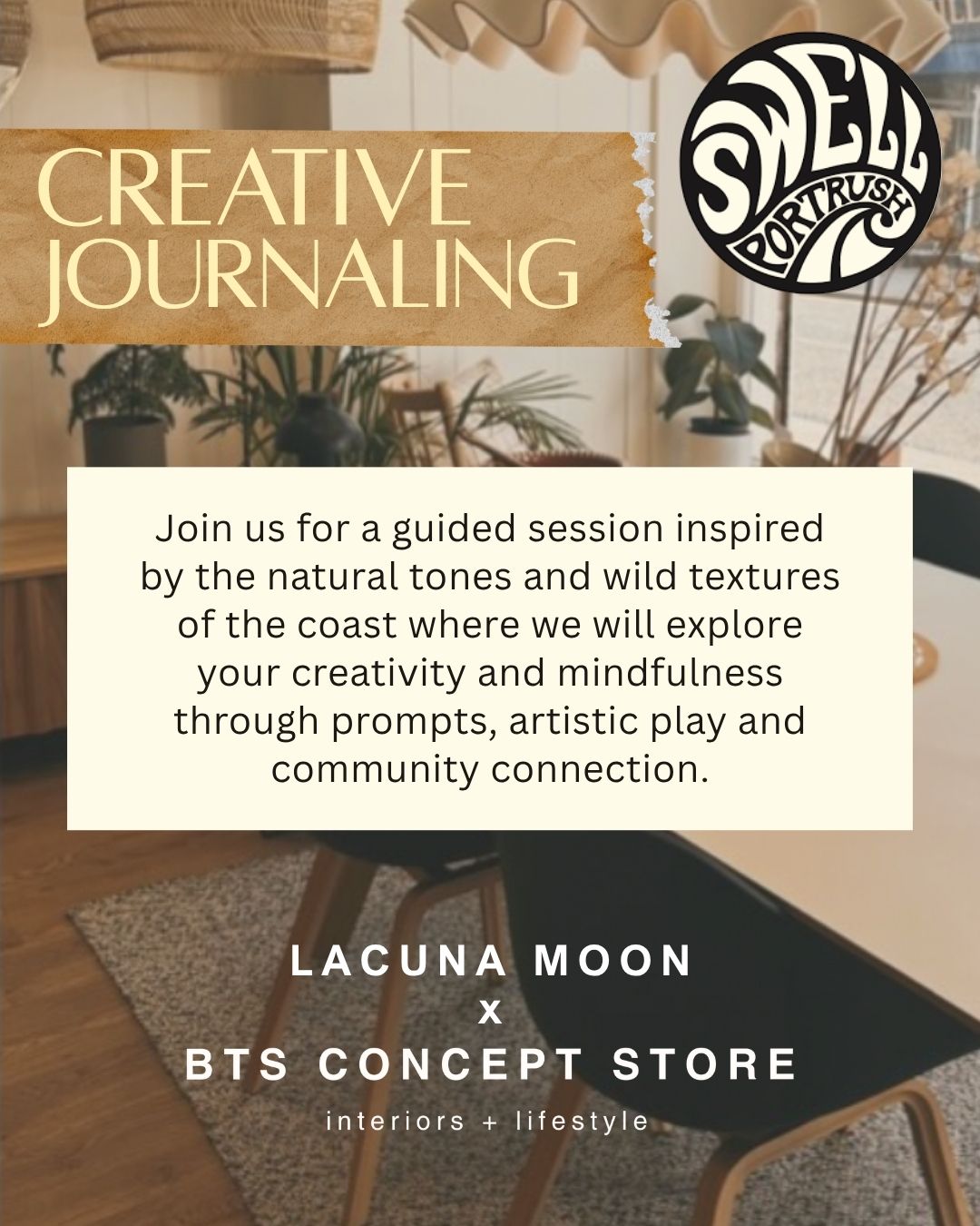 Creative Journaling with BTS CONCEPT STORE for Swell Portrush 9/10/26