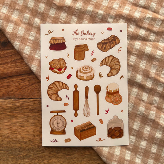The Bakery Sticker Sheet A6