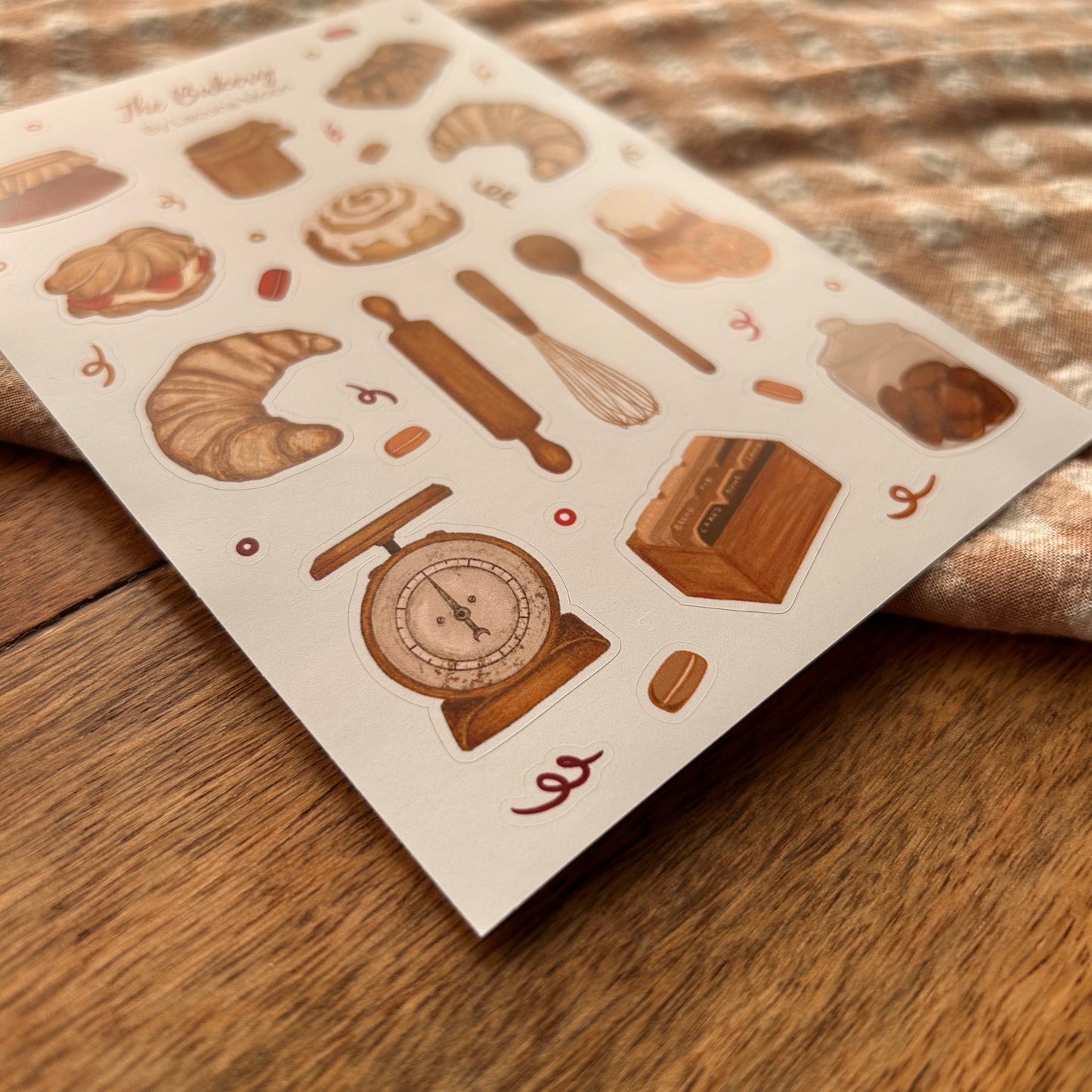 The Bakery Sticker Sheet A6