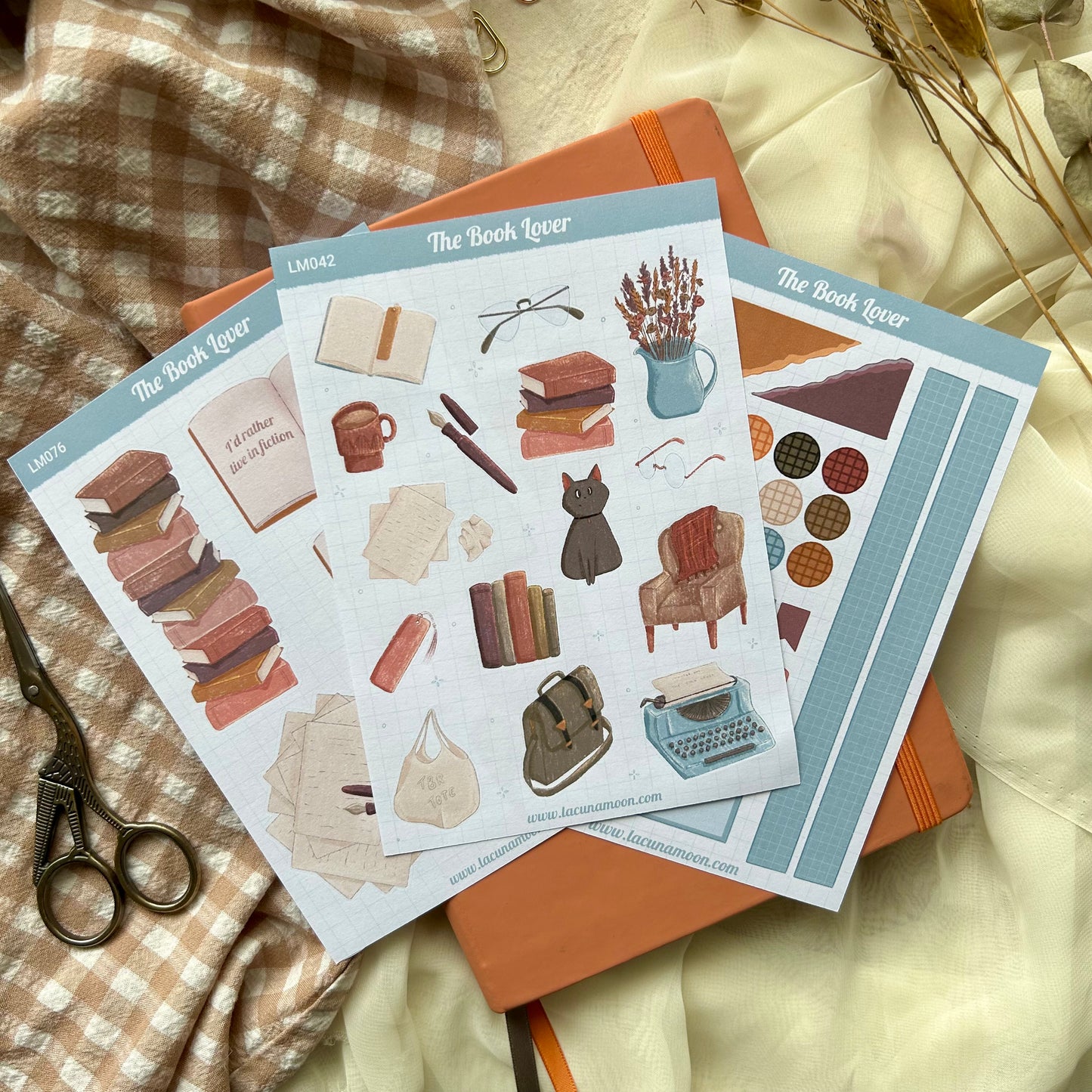 Book Lover Sticker Sheet Set